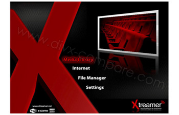 Xtreamer Media Player & Streamer Menu