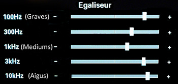 comment regler egaliseur tv