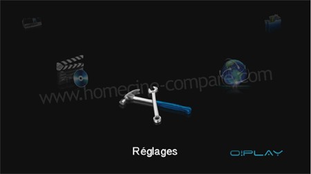 Asus OPlay Media Pro : Menu d'accueil