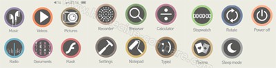 Cowon M2 32 Go Noir : Menu de type II Cowon M2 32 Go Noir : Menu de type II