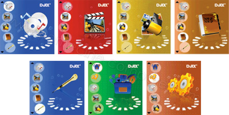 Djix M290 Rose 4 Go : Menu d'accueil