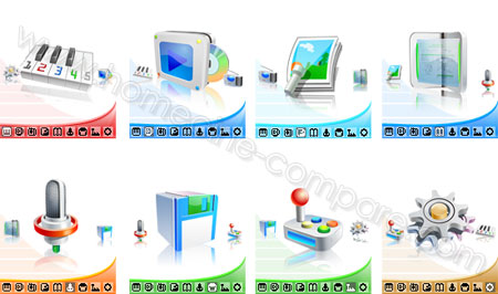 Djix M370 : Menu d'accueil