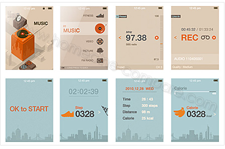 iRiver E300 : Pr�sentation des menus