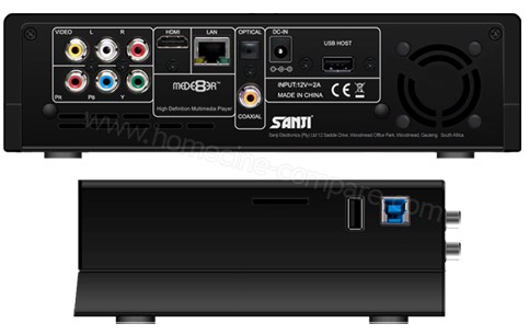 Mede8er MED800X3D : Connectique