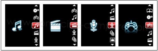 Pr�sentation photo des menus du Memup K18