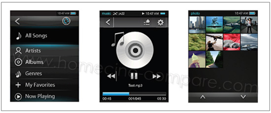 MPMan TS302 (sans m�moire) : Menus