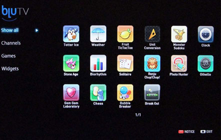 Pr�sentation de la fonction BluTV