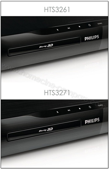Philips HTS3261 et HTS3271 : Diff�rence de design
