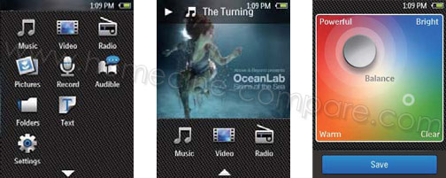 Philips SA4MUS08KF 8 Go : Pr�sentation photo des menus