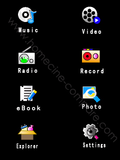 Continental Edison MP53 : Menu d'accueil