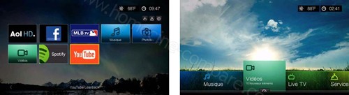 Western Digital WD TV Edition Personnelle : Interface utilisateur