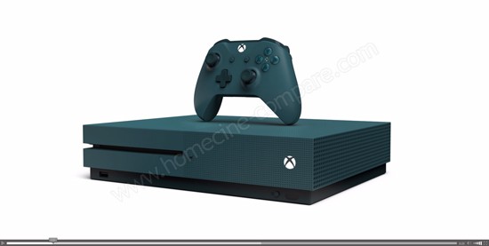 Animation 3D de la Xbox One S Deep Blue