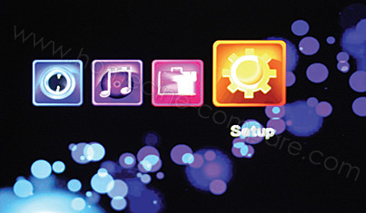 Xoro HMB 2100 : Menu d'accueil