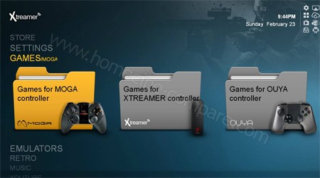 Xtreamer Multi-Console : Interface