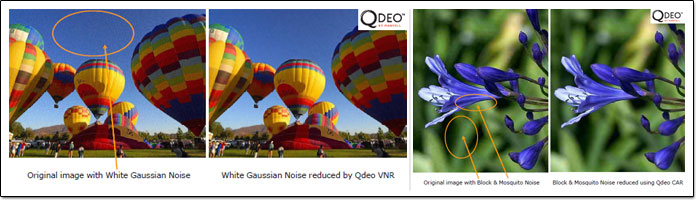 Illustration r�duction du bruit via le processeur Qdeo