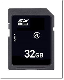 Illustration d'une carte Secure Digital HC