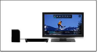 Mediaplayer connect� � une TV