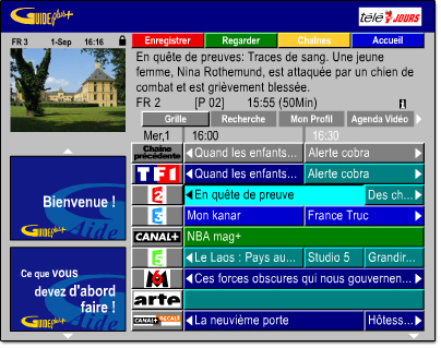 Grille des programmes Guide Plus+