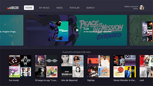 Illustration du service Deezer
