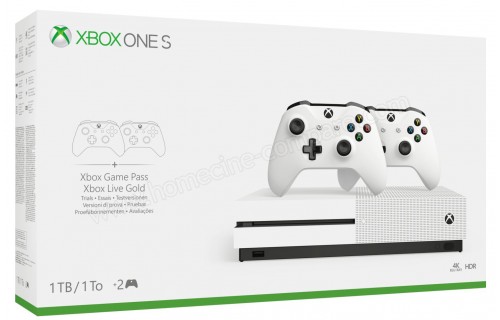 MICROSOFT Xbox One S 1 To 2 manettes
