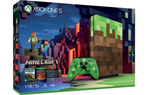 MICROSOFT Xbox One S 1 To Minecraft Edition Limit&eacute;e