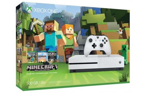 MICROSOFT Xbox One S 500 Go Minecraft