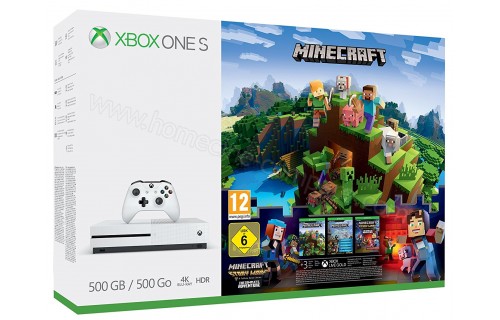 MICROSOFT Xbox One S 500 Go Minecraft 3M Live