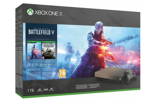 MICROSOFT Xbox One X 1 To Gold Rush Battlefield V