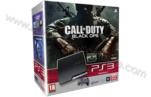 SONY PS3 Slim 320 Go COD Black Ops