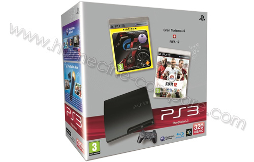SONY PS3 Slim 320 Go GT5 FIFA 12