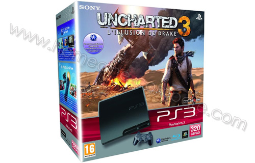 SONY PS3 Slim 320 Go Uncharted 3