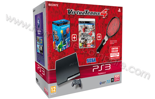 SONY PS3 Slim 320 Go Virtua Tennis 4