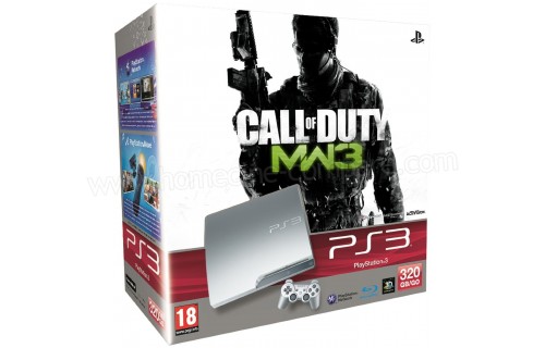 SONY PS3 Slim Argent 320 Go COD MW3