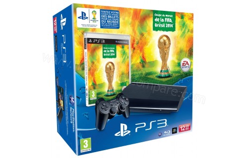SONY PS3 Ultra Slim 12 Go CdM FIFA Br&eacute;sil 2014