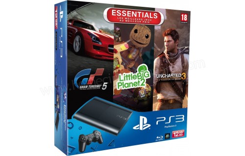 SONY PS3 Ultra Slim 12 Go GT5 U3 LBP2