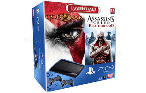 SONY PS3 Ultra Slim 12 Go GOW3 AC Brotherhood