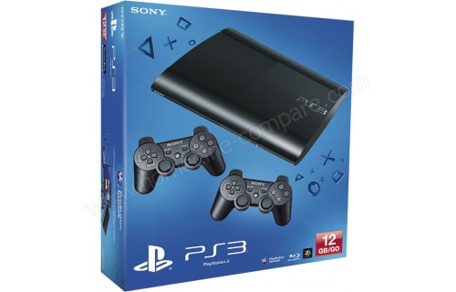 SONY PS3 Ultra Slim 12 Go Manettes x2