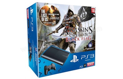 SONY PS3 Ultra Slim 500 Go AC IV The Last of Us