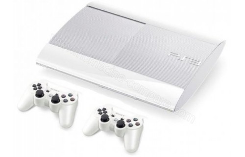 SONY PS3 Ultra Slim Blanche 500 Go Imports EU Mx2