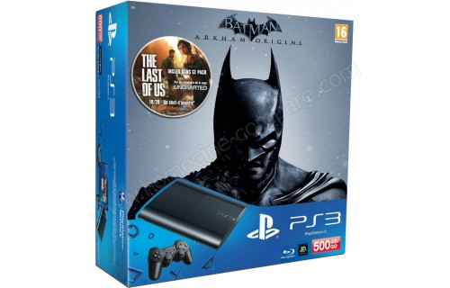 SONY PS3 Ultra Slim 500 Go Batman AO TLOU