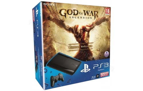 SONY PS3 Ultra Slim 500 Go GOW4