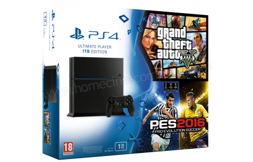 SONY PS4 1 To GTA V PES 2016