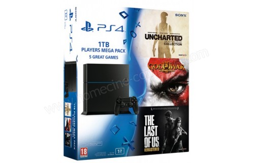 SONY PS4 1 To GOW3 TLOU UC