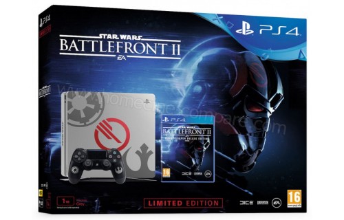 SONY PS4 Slim Grise 1 To Star Wars BF II EL Import EU
