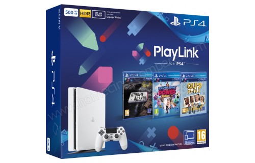 SONY PS4 Slim Blanche 500 Go HA KIP QET