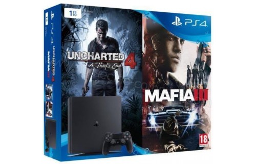 SONY PS4 Slim 1 To U4 Mafia III