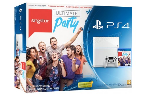 SONY PS4 Blanche Singstar Ultimate Party