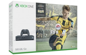 MICROSOFT Xbox One S Storm Grey 500 Go FIFA 17