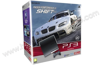 SONY PS3 Slim 250 Go Need for Speed Shift