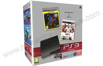 SONY PS3 Slim 320 Go GT5 FIFA 12